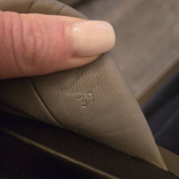 JIL SANDER SANDAL Grey Padded LEATHER CROSS Over STRAP SLIDE SHOES Size 39 New - Picture 7 of 7